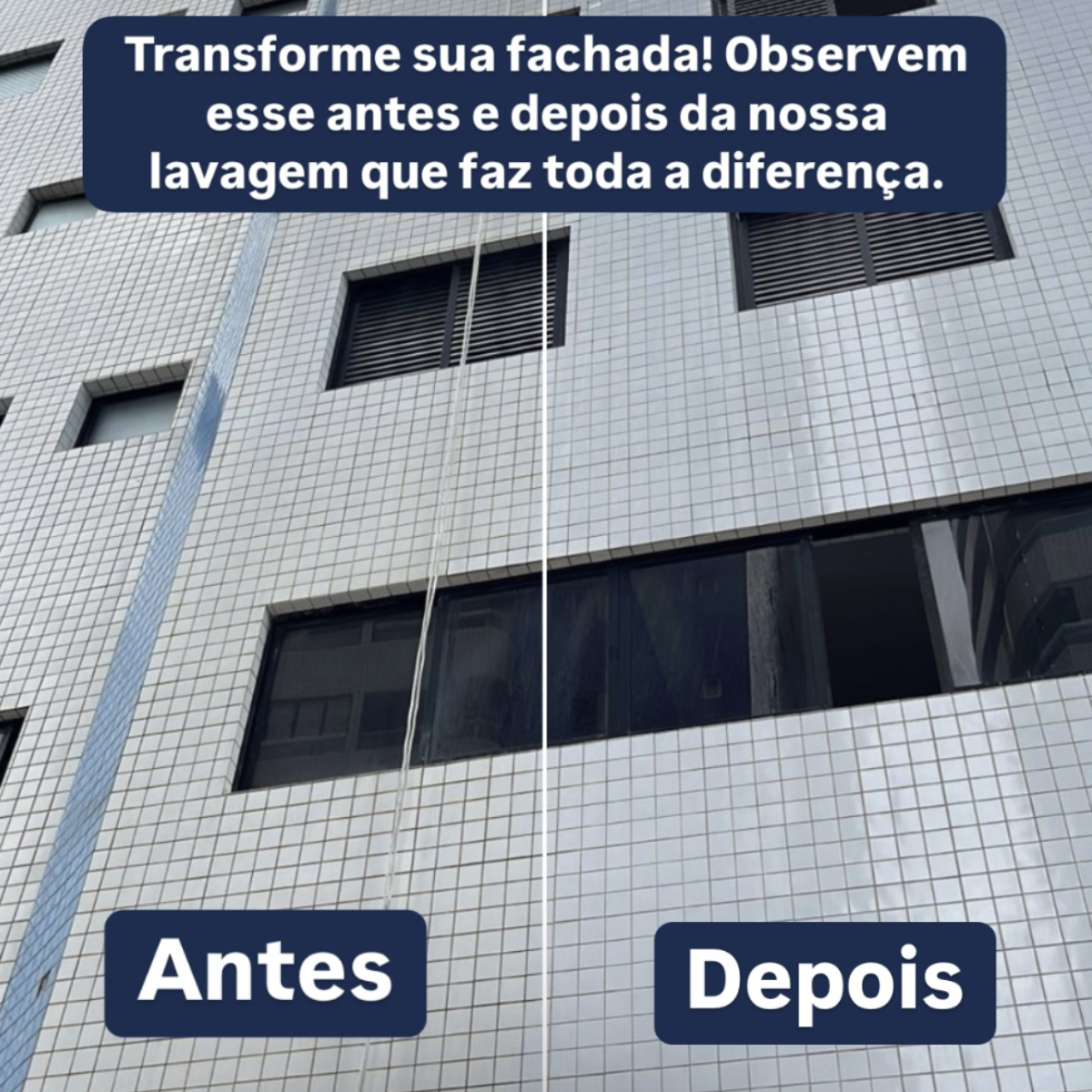 Prédio 8 antes e depois